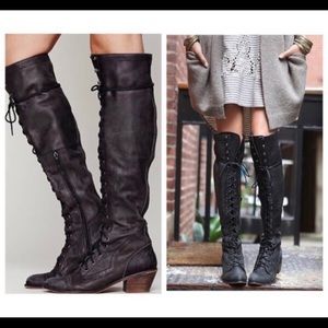 Joe Lace-Up Over-the-Knee Boots x Jeffery Campbell - size 8. Brand New